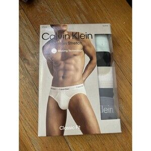 Calvin Klein CK Cotton Stretch Classic Fit 3 Pack Hip Brief Men's Size S…